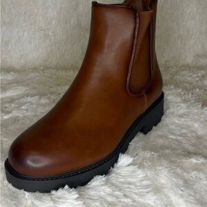 Brown Leather Ankle Boot